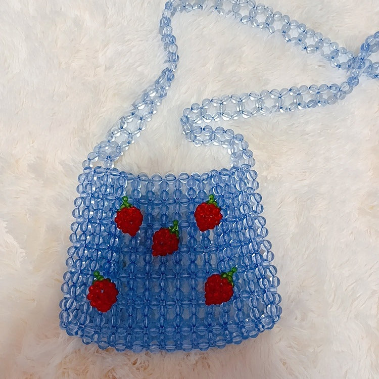 Beaded Beads Pearl Orange Juice Fairy Handmade Handbags