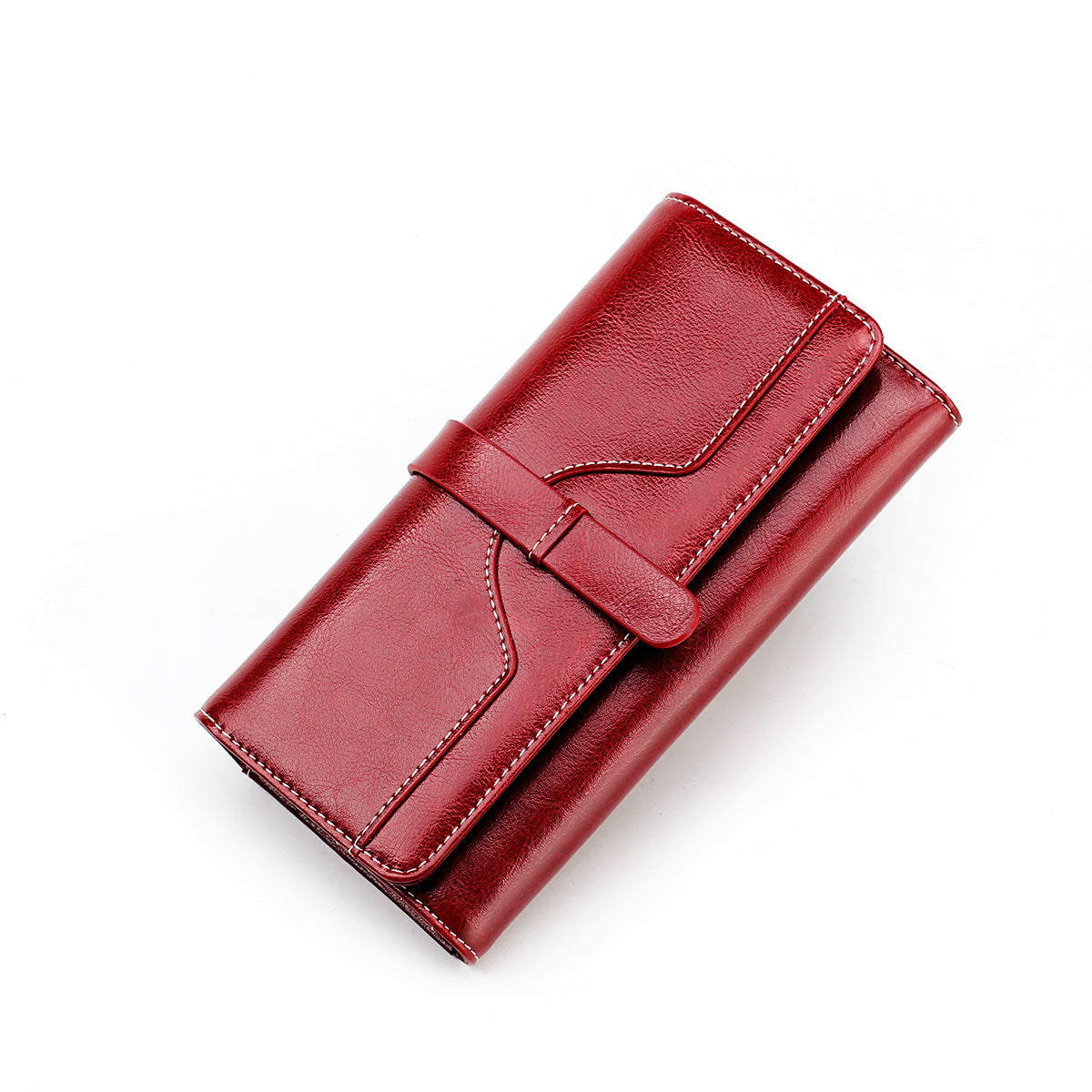 Women's & Men's & Leather Retro Long Cowhide Multiple Card Holder