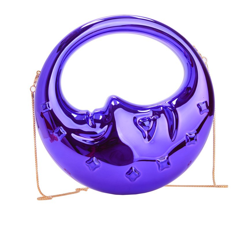 Women's Acrylic Moon Niche Creative Shape Handbags