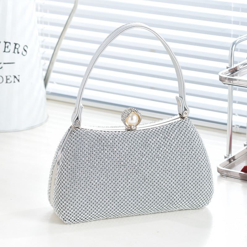 Shiny Full Diamond Cheongsam Elegant Dress Handbags