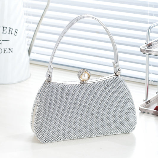 Shiny Full Diamond Cheongsam Elegant Dress Handbags