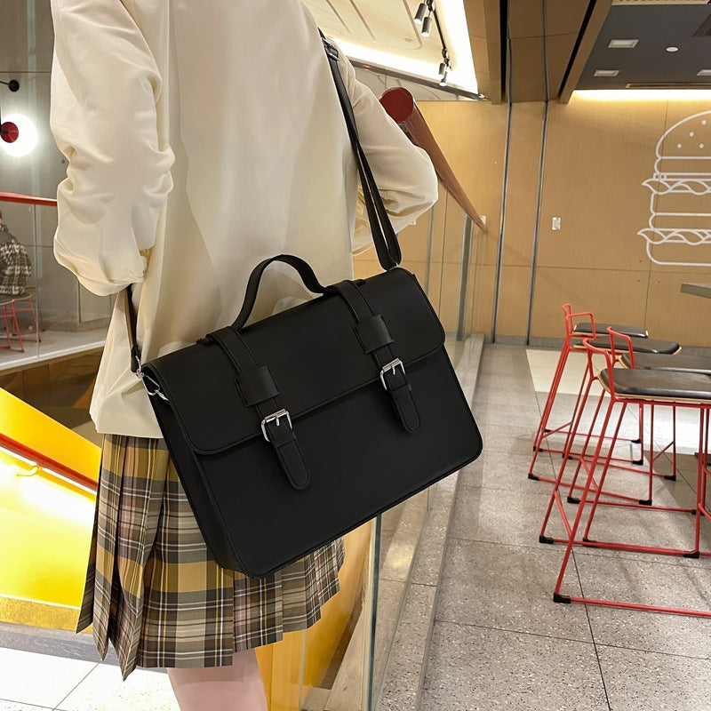 Large Capacity Korean Retro Uniform Box Crossbody Bags