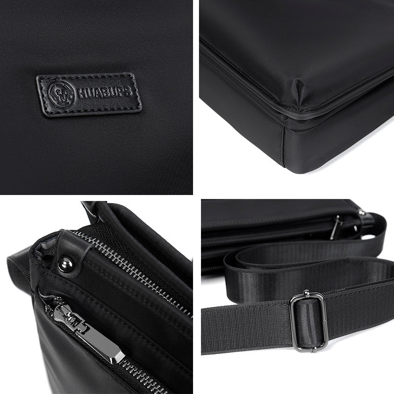 Men's Fashion Simple Business Document Waterproof Rucksack Men's Messenger Bags
