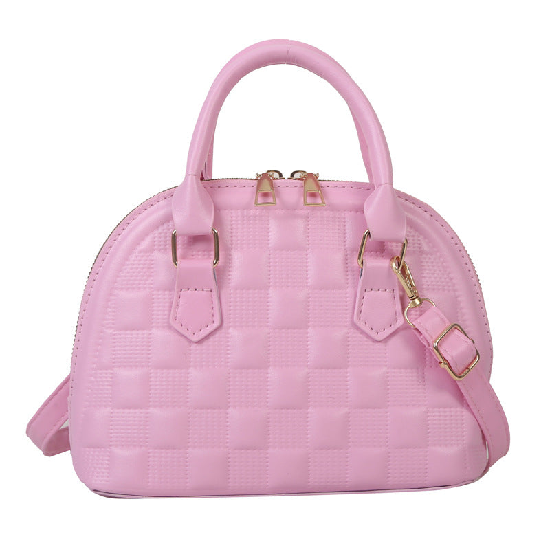 High-grade Shell Popular Chessboard Fashion Elegant Women's Shoulder Bag