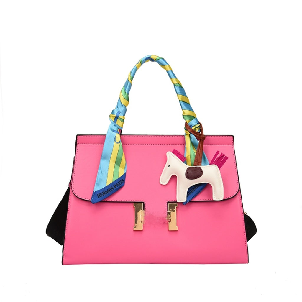Women's Sense Constance Color Matching Big Fashion Handbags