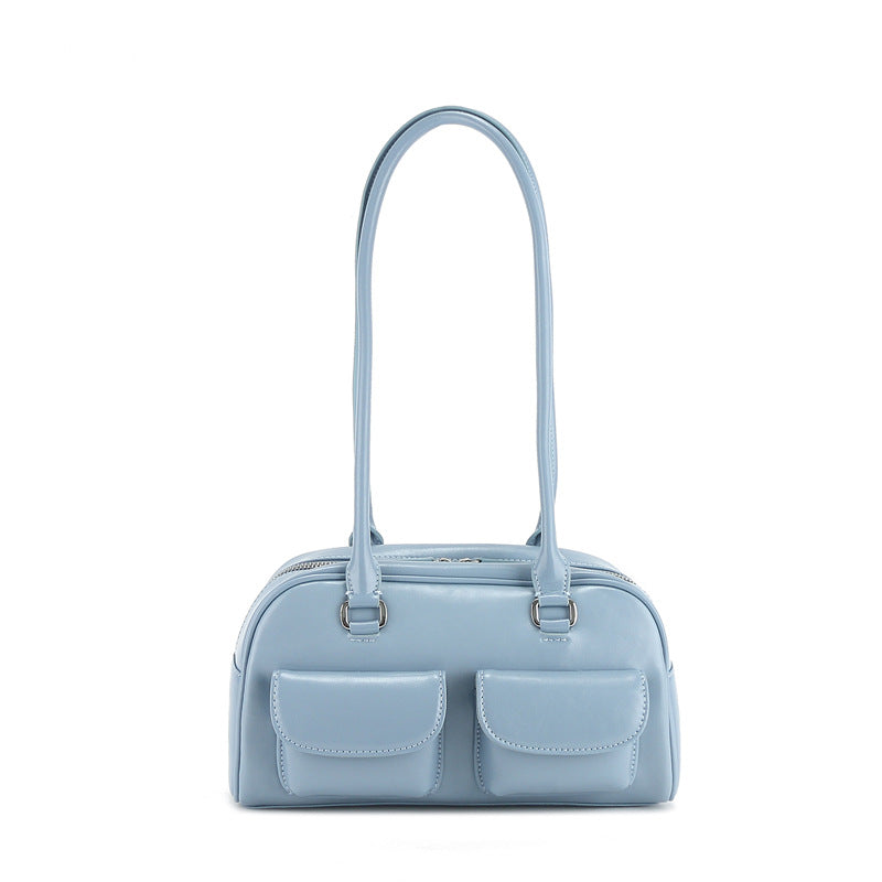 Women's Niche Stitching Dizzy Needle Bowling Boston Armpit Bags