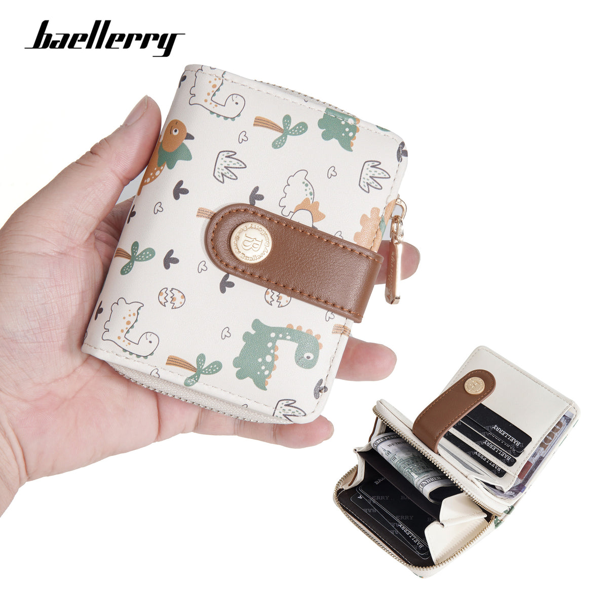 Women's Bear Printed Short High Sense Ladies Wallet