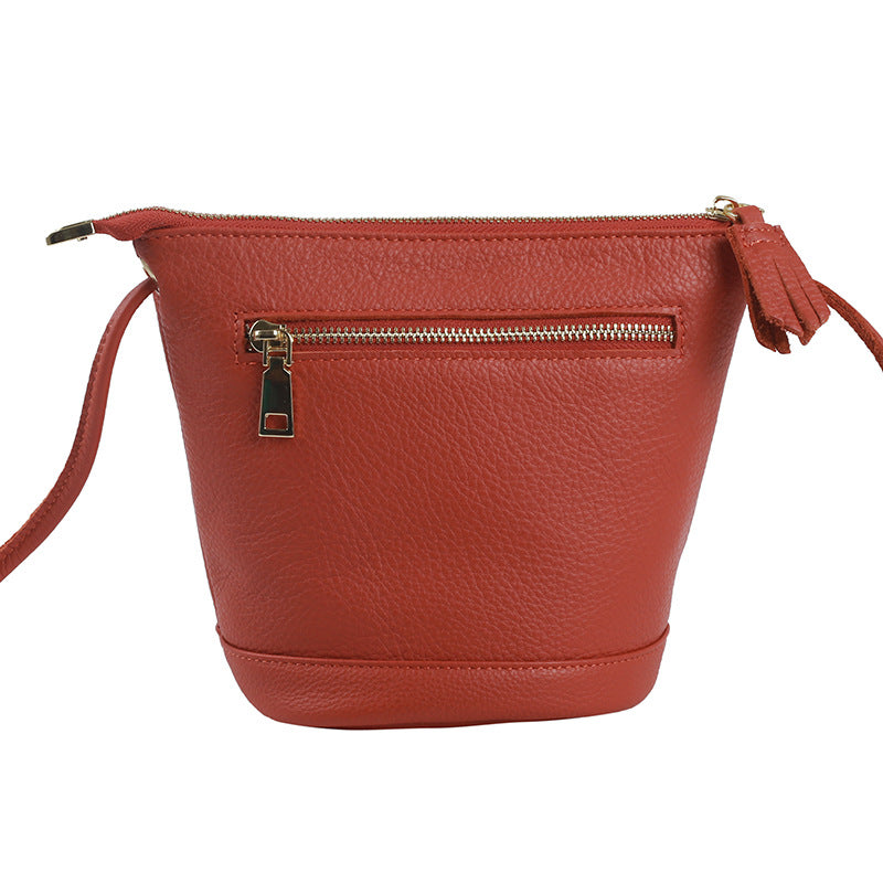 Handmade Simple Fashion Top Layer Leather Shoulder Bags