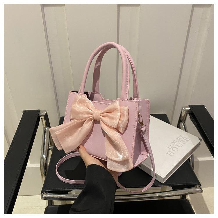 Fairy Style Bowknot Portable Trendy Summer Fresh Sweet Women's Shoulder Bag