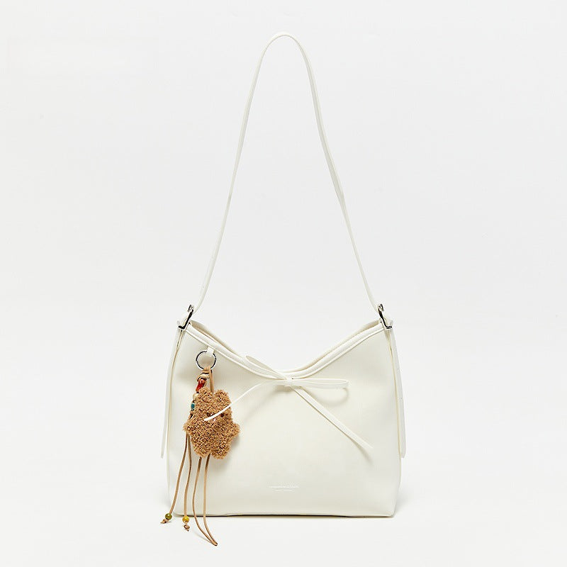 Women's Autumn College Color Bow Large Capacity Storage Women's Shoulder Bag