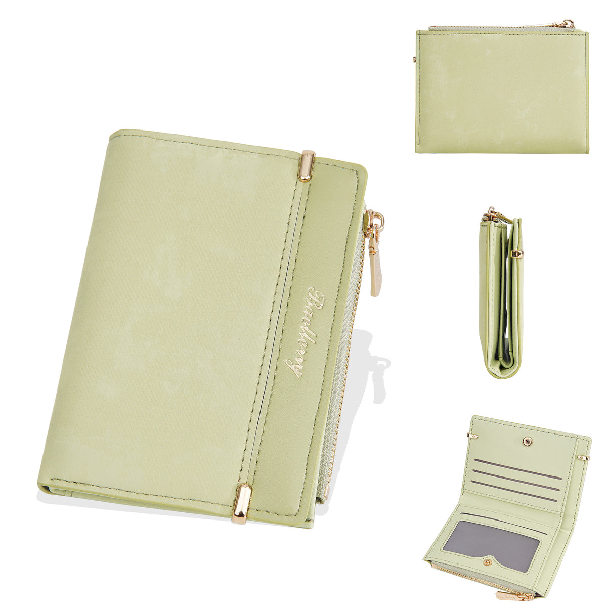 Women's Short Frosted Fashion Zipper For Coin Purses