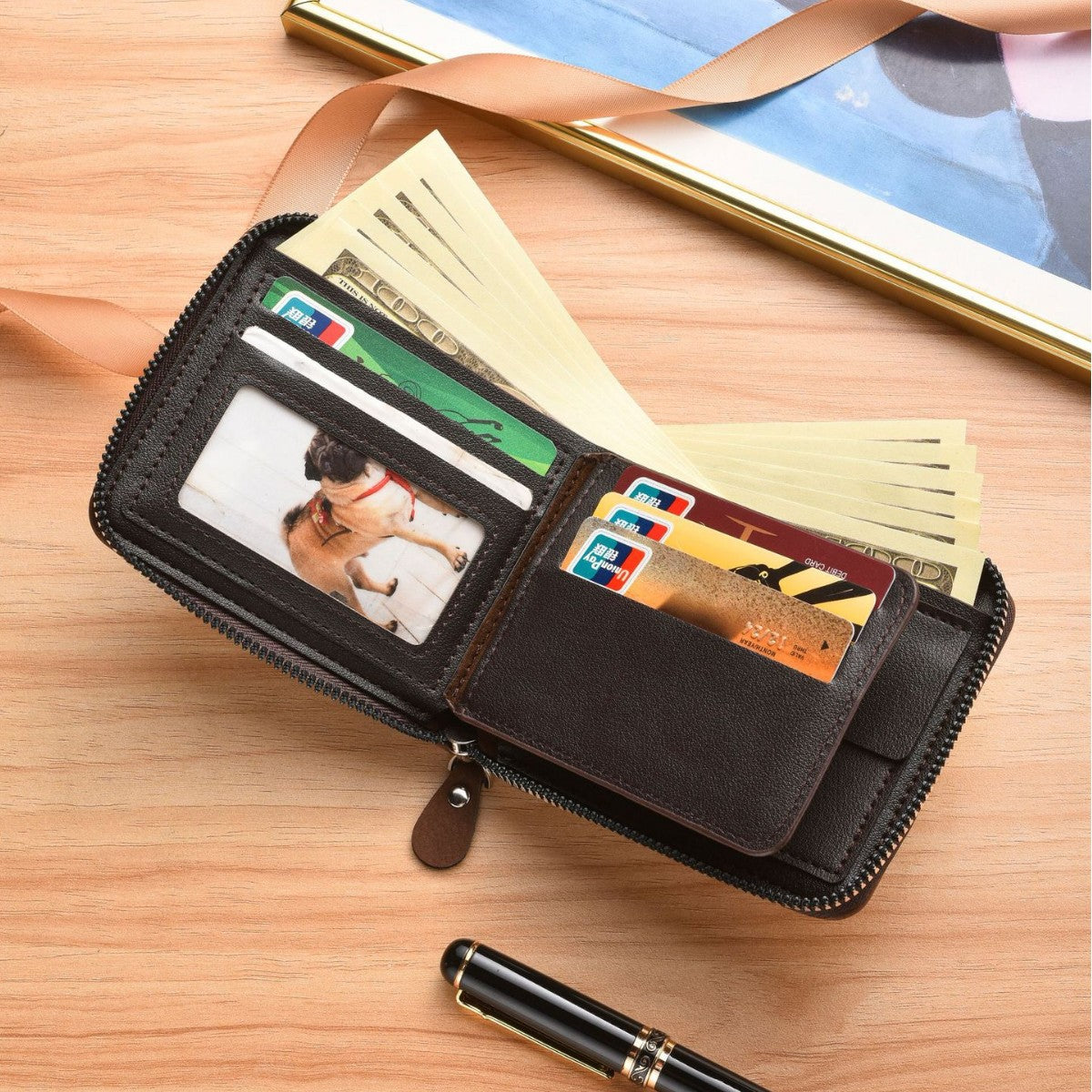 Men's Trends Multi Slots Retro Large Capacity High Men's Wallet