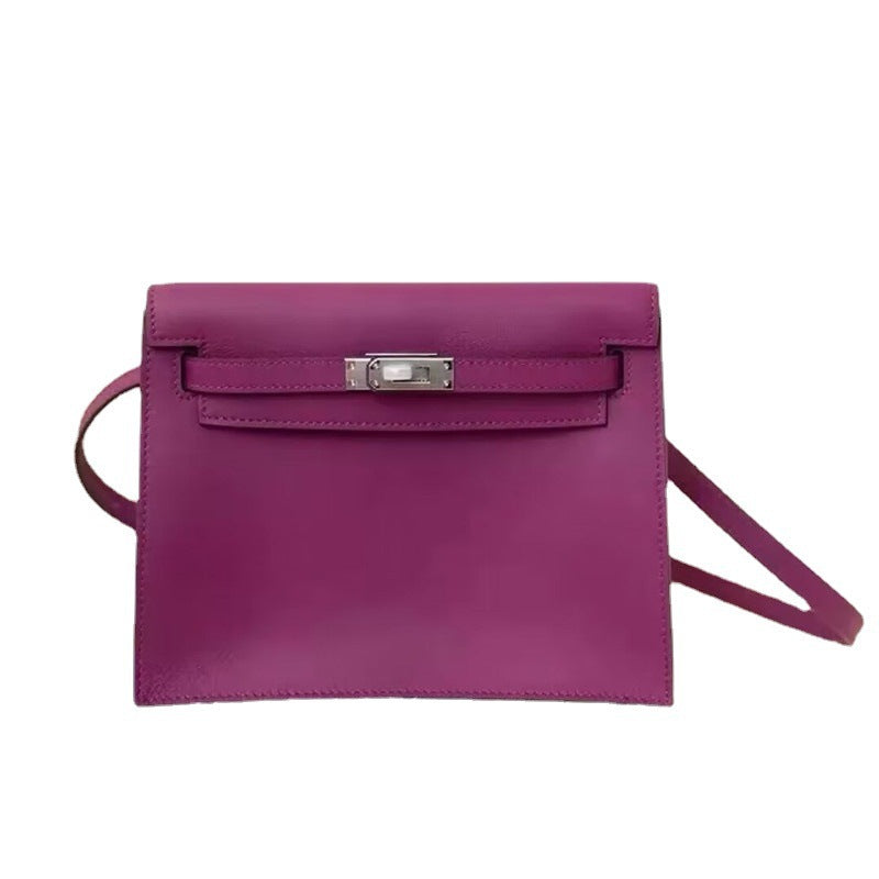 Women's Fantasy Purple Dancing Leather Kelly Bubble Shoulder Bags