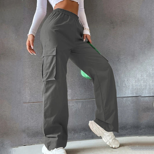 Belt High Waist Wide Leg Straight Suits