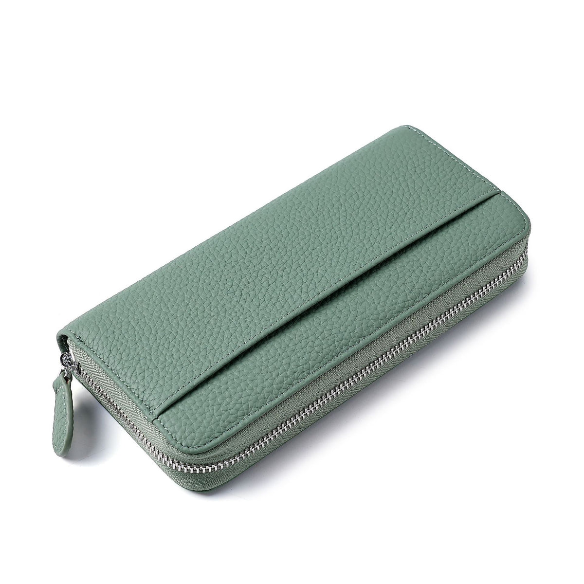 Women's Long Genuine Leather Large Capacity Mobile Ladies Wallet