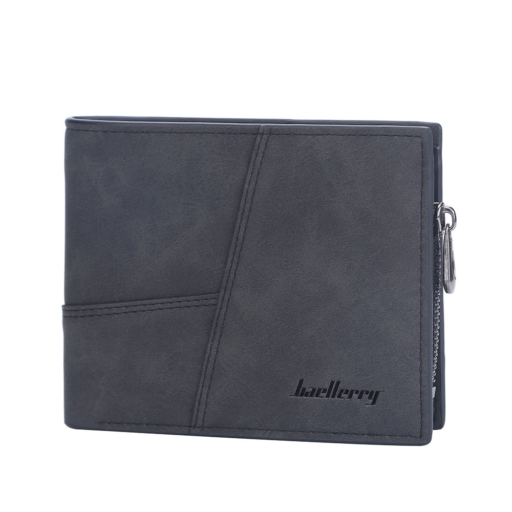 Men's Short Retro Multiple Slots Business Ticket Men's Wallet