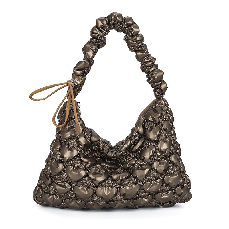 Women's Design Underarm Personalized Commuter Pleated Cloud Shoulder Bags