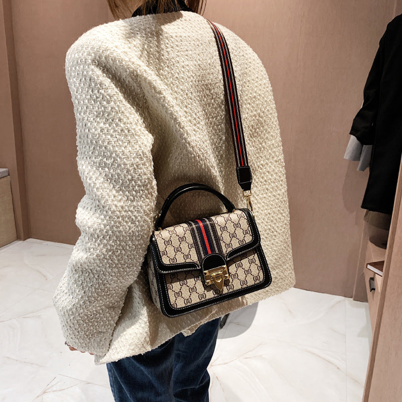 Women's Fashion Retro Printed Western Style Broadband Small Square Bags