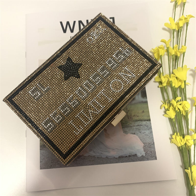 Fashion Diamond Clutch Personality Rhinestone Single Evening Bags