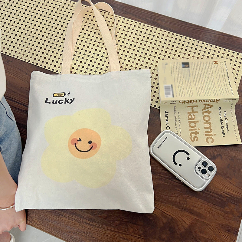 Fashion Canvas Female Cute Grocery Style Women's Shoulder Bag