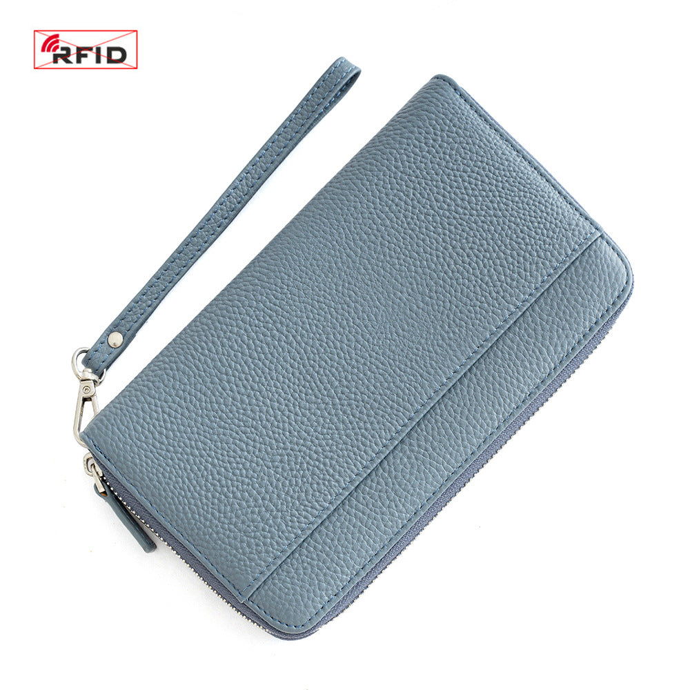 Women's Large Capacity Leather Passport Wrapper Multiple Bags