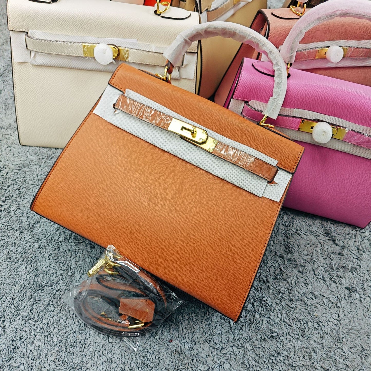 Layer Cowhide Kelly Large Capacity Female Fashion Handbags