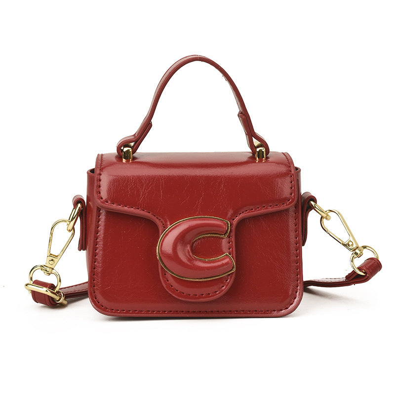 Women's Retro Mini Stylish Good Texture Western Women's Shoulder Bag