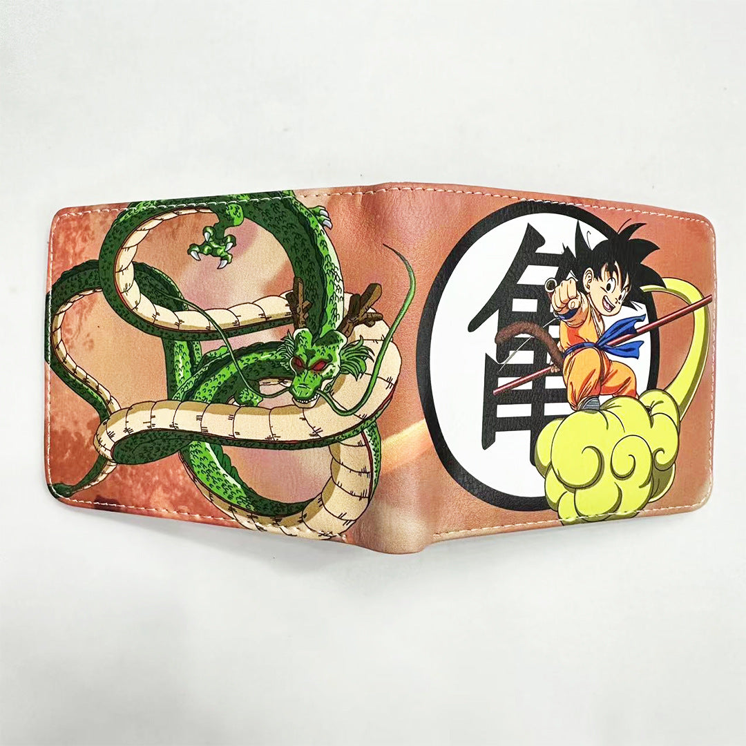 Women's & Men's Dragon Ball Peripheral Short Turtle Wu Fold Coin Purses