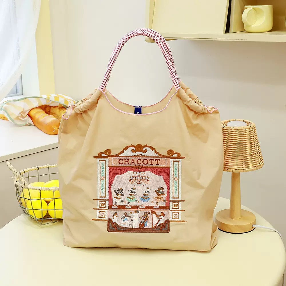 Environmental Protection Waterproof Nylon Embroidery Fashion Large Bags