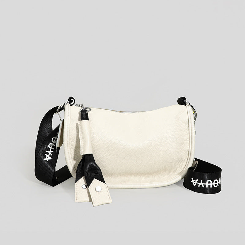 Women's Capacity Genuine Leather Fashionable Simple Top Bags