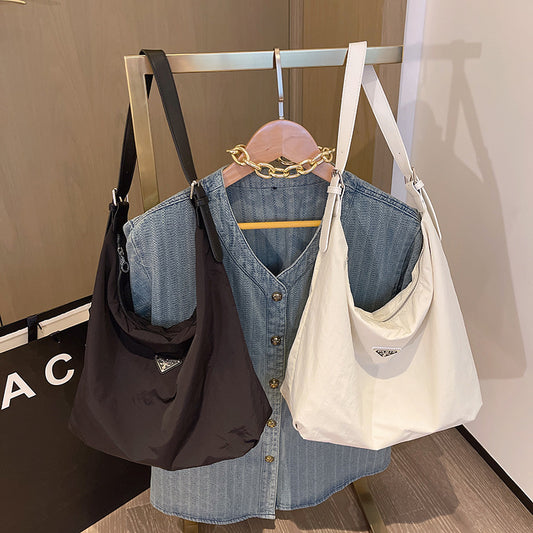 Women's Capacity Commuter Fashion Underarm Canvas Big Crossbody Bags