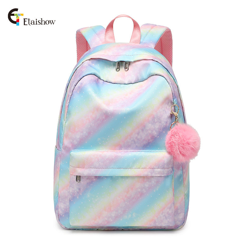 Korean Style Large Capacity Campus Leisure Backpacks