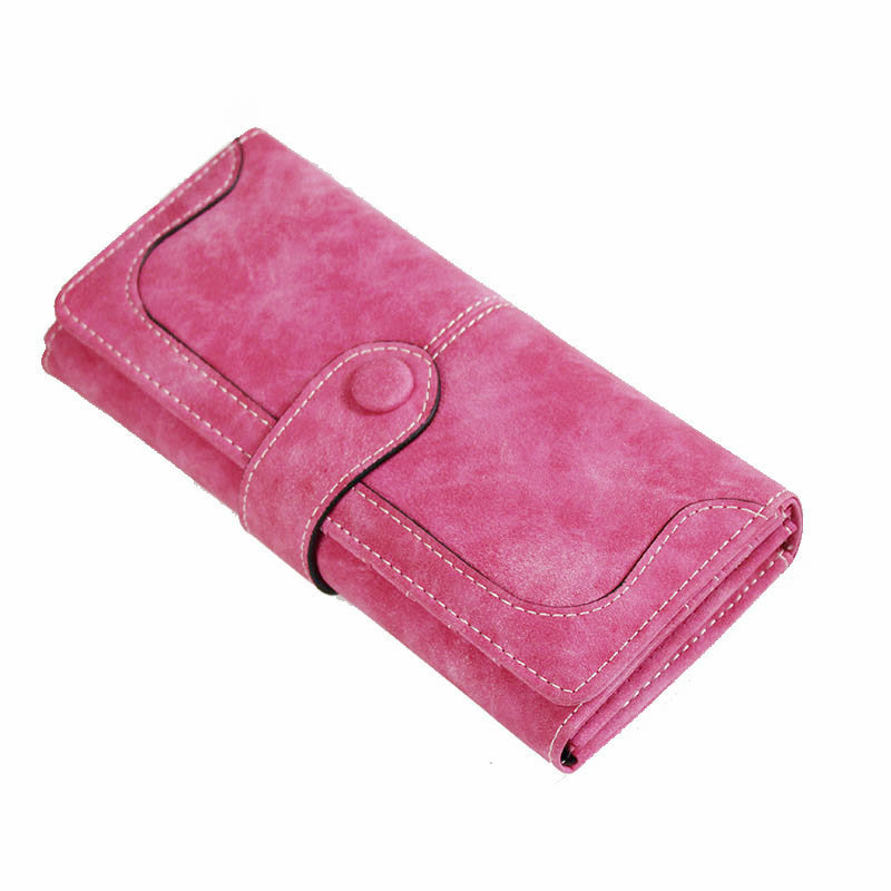 Women's Frosted Vintage Clutch Soft Leather Multifunctional Ladies Wallet