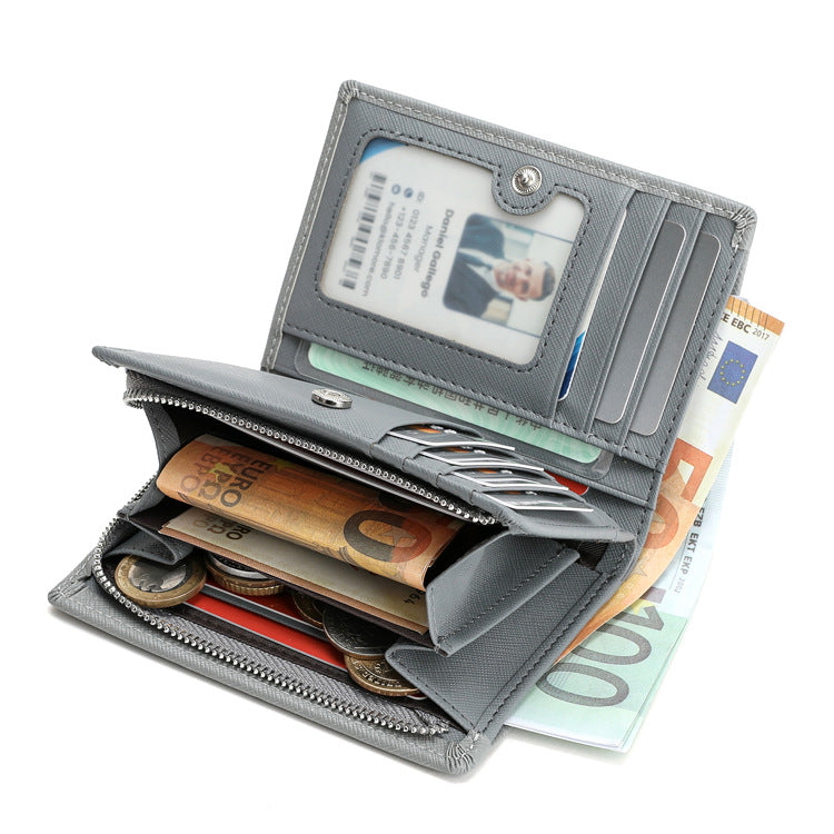 Men's Short Multiple Slots Fashion Vertical Mini Men's Wallets