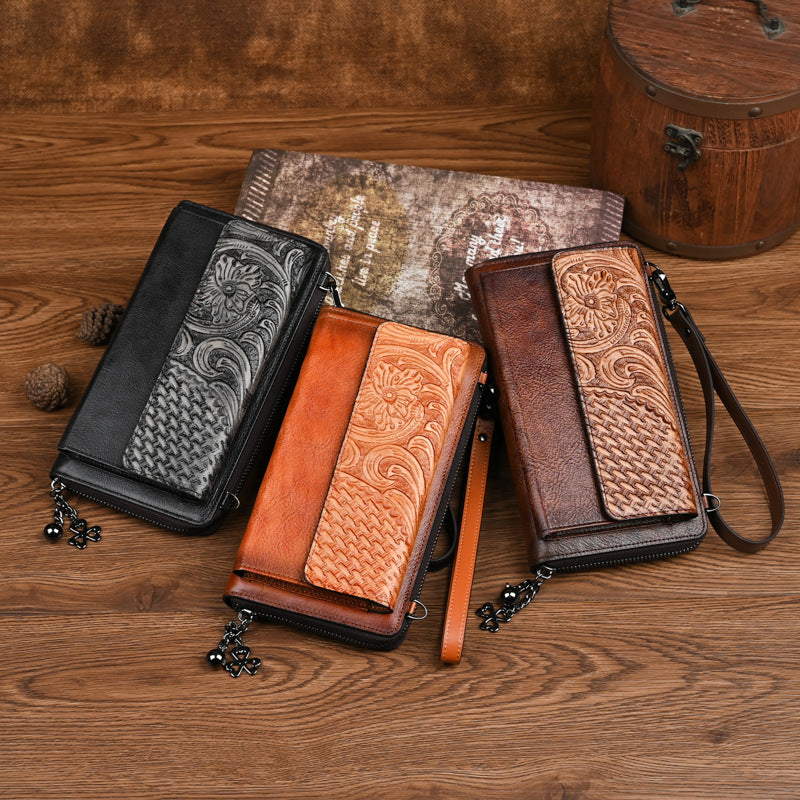 Summer Retro Long Fashion Mobile Multifunctional Card Holder