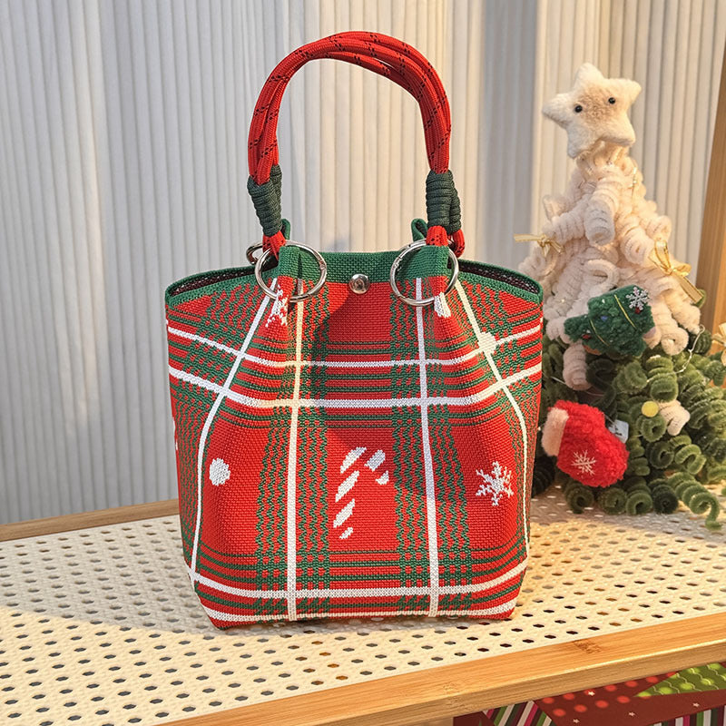 Festival Knitted Portable Out Large Capacity Women's Handbag