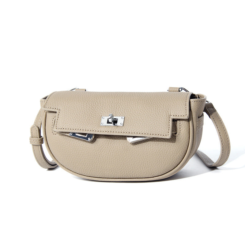 Women's First Layer Cowhide Summer High Sense Niche Fashion Genuine Women's Messenger Bag