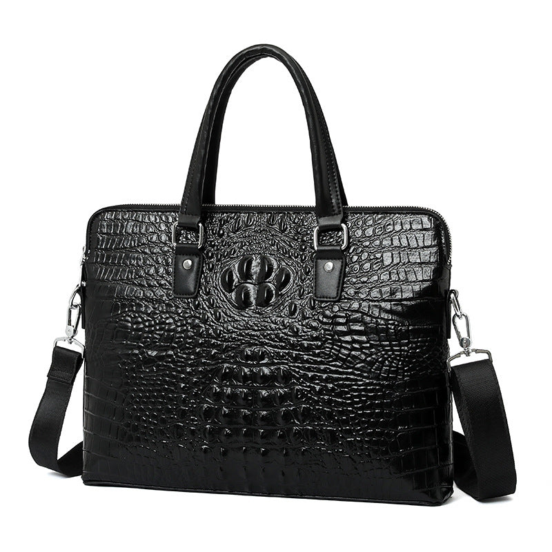 Men's High Quality Top Layer Cowhide Leather Large Men's Briefcases