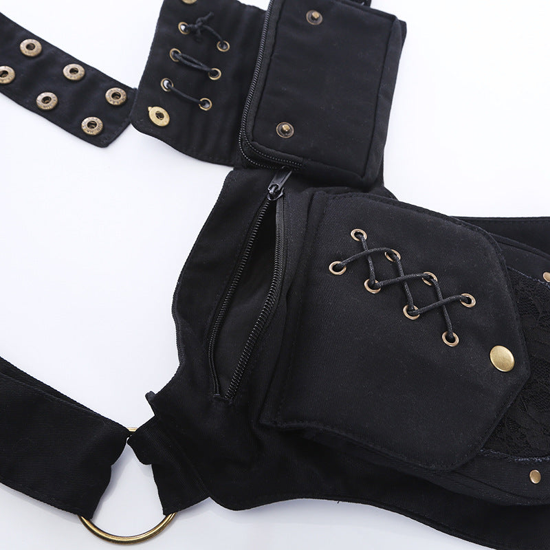 Women's & Men's & Retro Multifunctional Mobile Fashion Leisure Men's Waist Packs