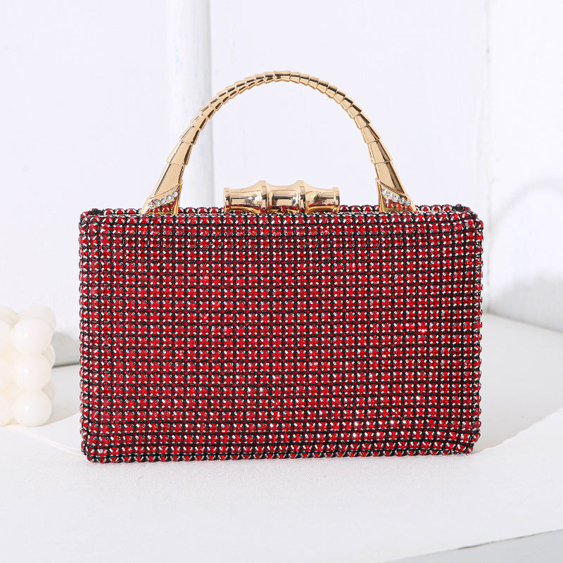 Diamond Banquet Dress Metal Hand-held Handmade Evening Bags