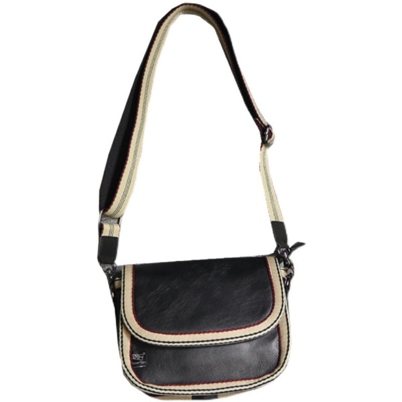 Men's Korean Style Fashion Ribbon Striped Female Men's Shoulder Bags