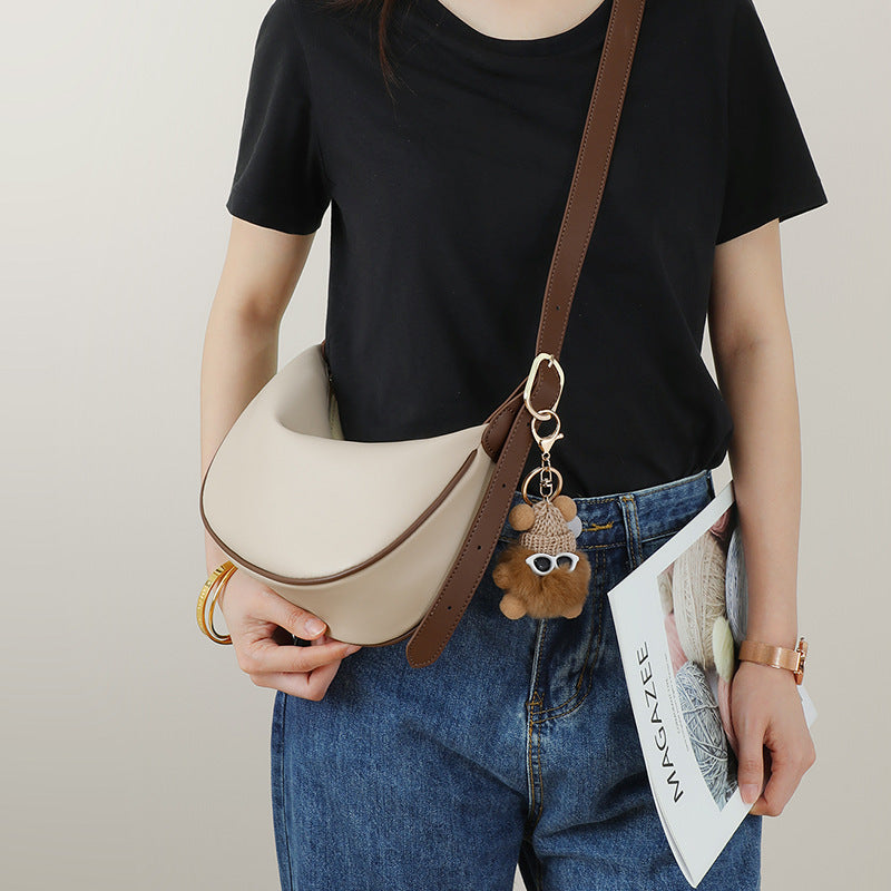 Women's Advanced Texture Niche Leather Dumpling Women's Messenger Bag