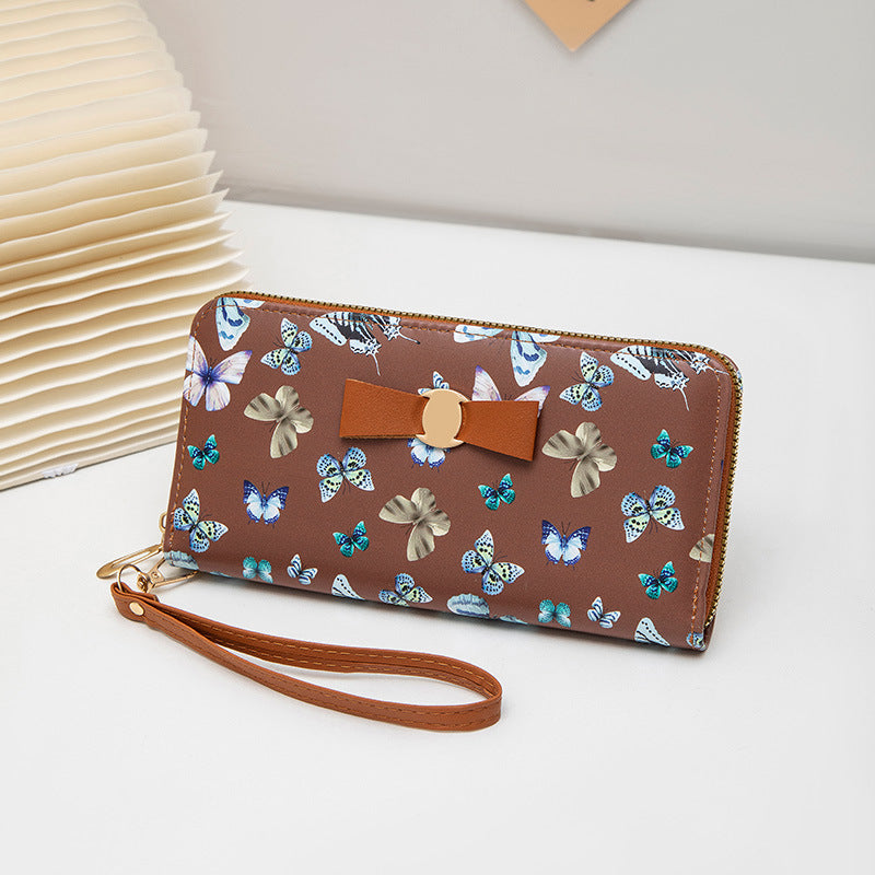 Women's Autumn Korean Style Long Sweet Butterfly Ladies Wallet