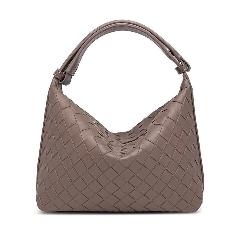 Women's High-grade Woven Niche Simple Hand Texture Handbags