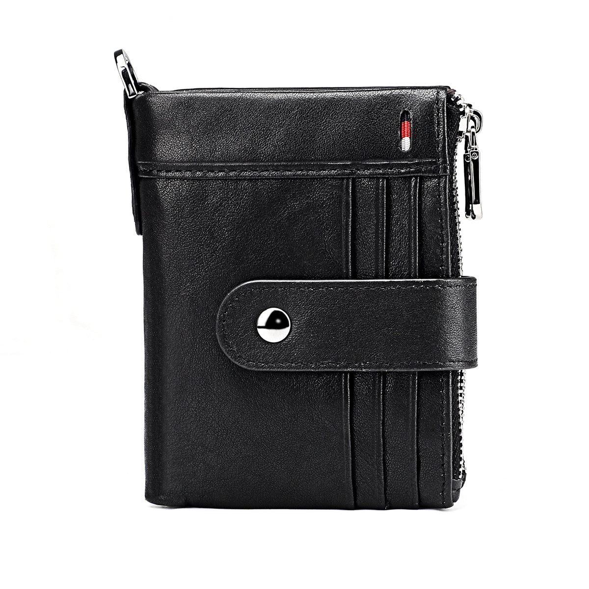 Men's Swiping Multiple Slots Crazy Horse Leather Men's Wallets