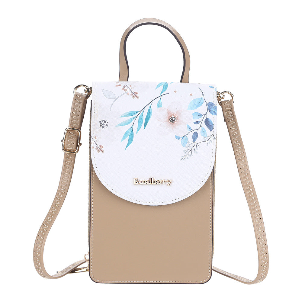 Women's Mobile Korean Touch Screen Printed Mini Women's Messenger Bag