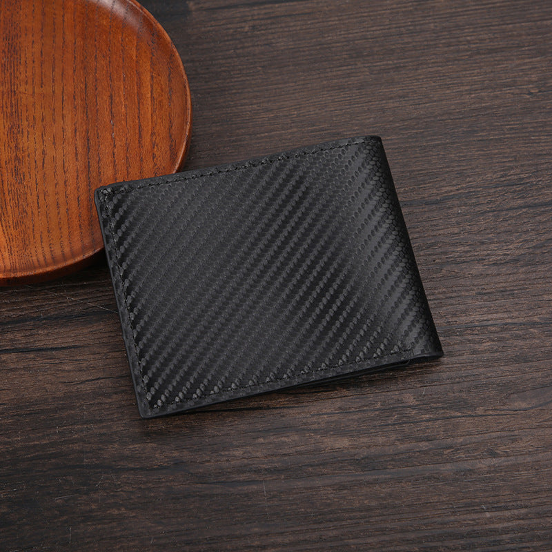 Men's Pattern Large Capacity Multiple Slots Simple Pocket Two Men's Wallet