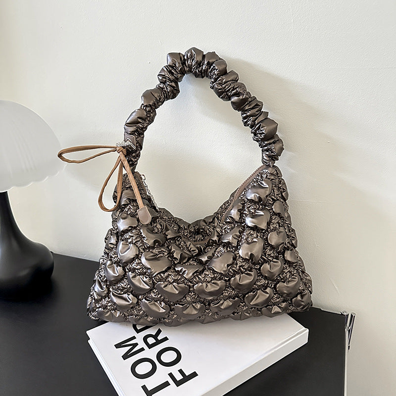 Women's Design Underarm Personalized Commuter Pleated Cloud Shoulder Bags