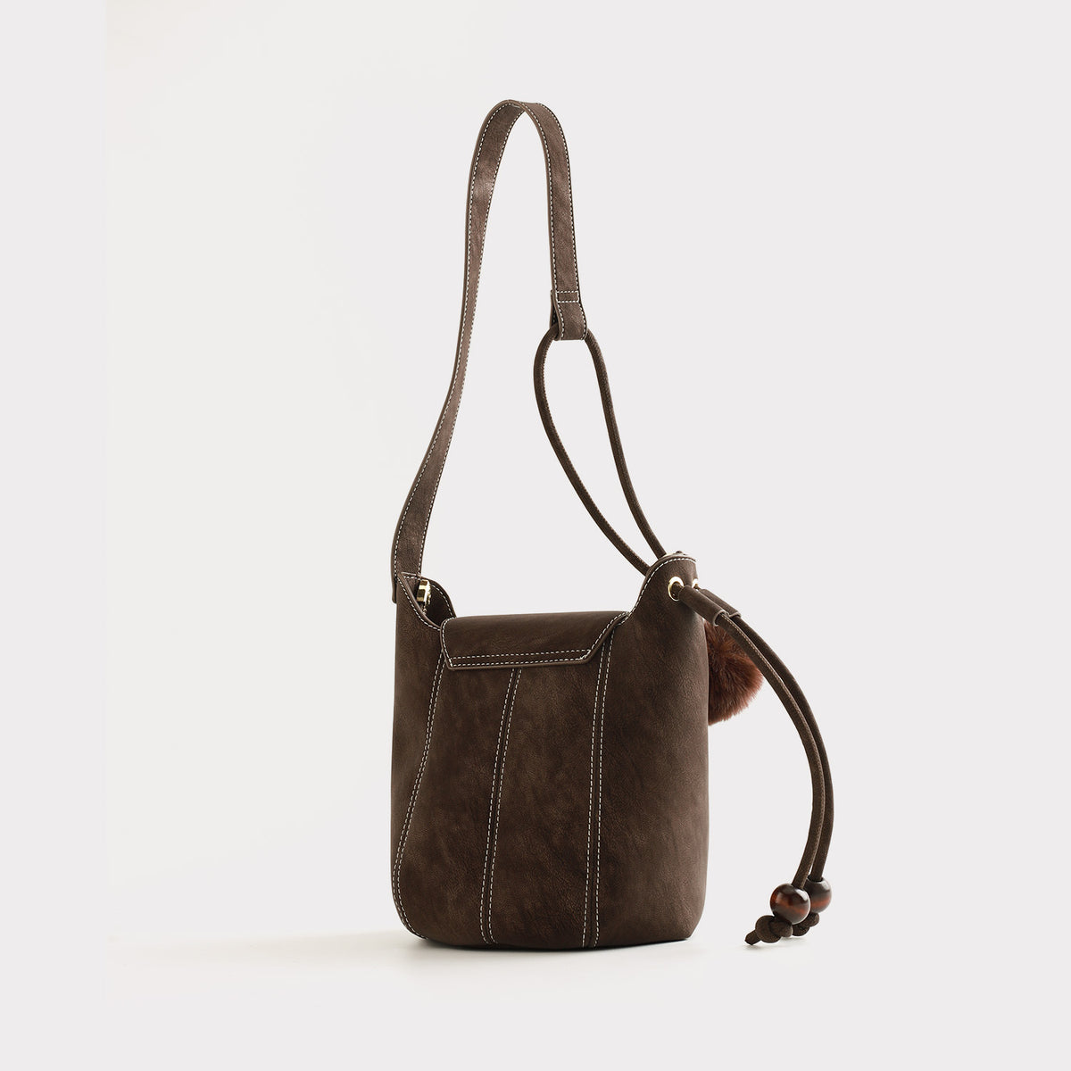 Women's Frosted Suede Pumpkin Simple Trendy Niche Women's Messenger Bag