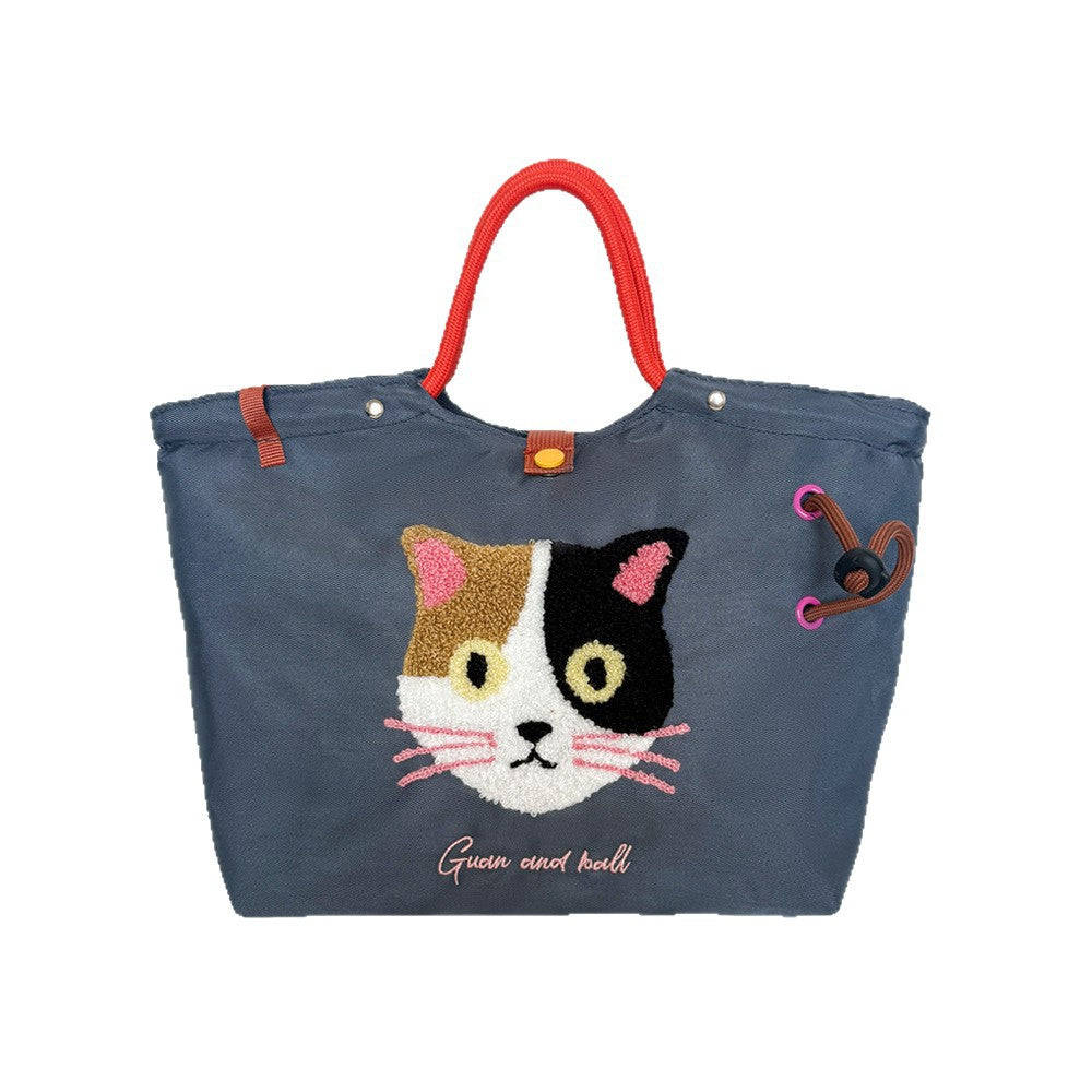 Cute Portable Pull Class Commuter Lunch Women's Handbag